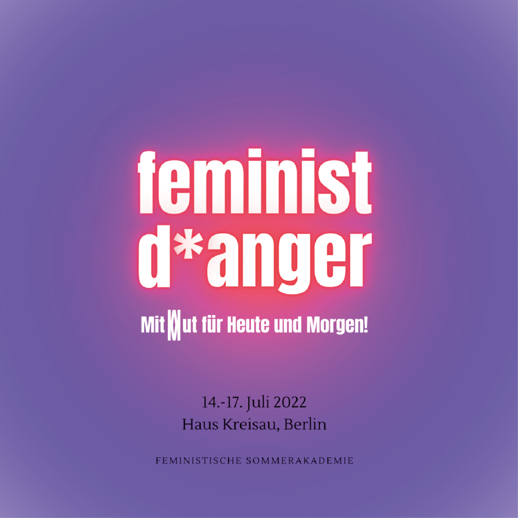 Themenbild der fsa 2023 mit dem Titel feminist d*anger