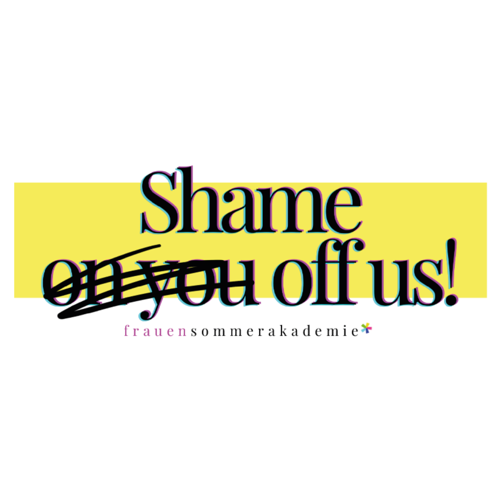 Themenbild der fsa 2021 mit dem Title Shake on you off us! Wobei "on you" durchgestrichen ist