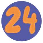 Icon mit einer 24